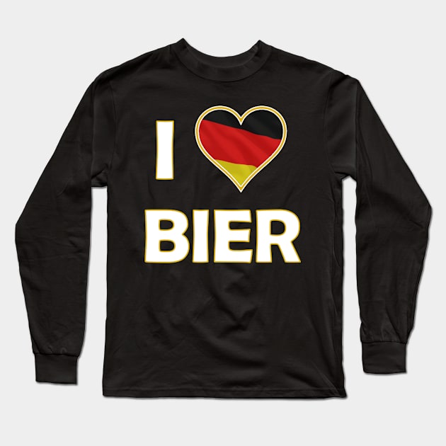 Ein Liebe Bier I Love Beer Oktoberfest Long Sleeve T-Shirt by Epic Shirts